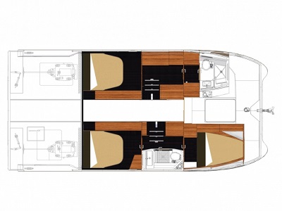 Plan My37 - Sail Paradise - Croisières aux Antilles